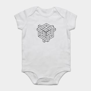 Impossible Shapes – Optical Illusion - Geometric Designs Baby Bodysuit